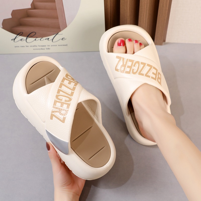 3TDEP- Dép nữ quai chéo Bezz, đế cao 5cm bánh mì EVA xịn, chọn chuẩn size
