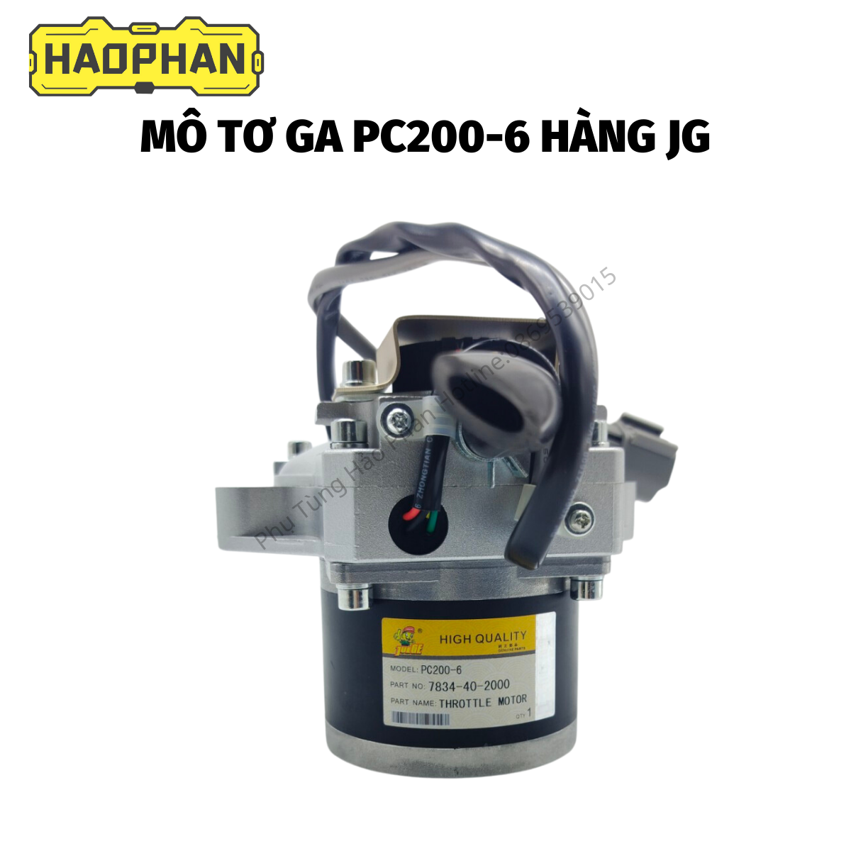 Mô tơ ga, motor ga pc200-6 - bảo hành 6 tháng