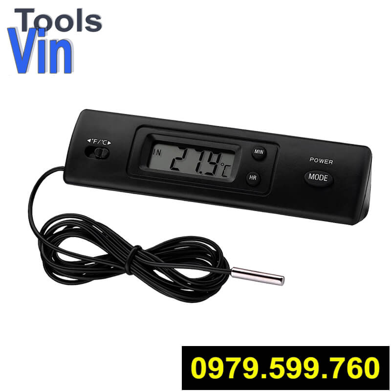 Đồng hồ đo nhiệt độ điều hòa ô tô DS-1 có đầu dò cảm ứng nhiệt độ CHÍNH XÁC cao