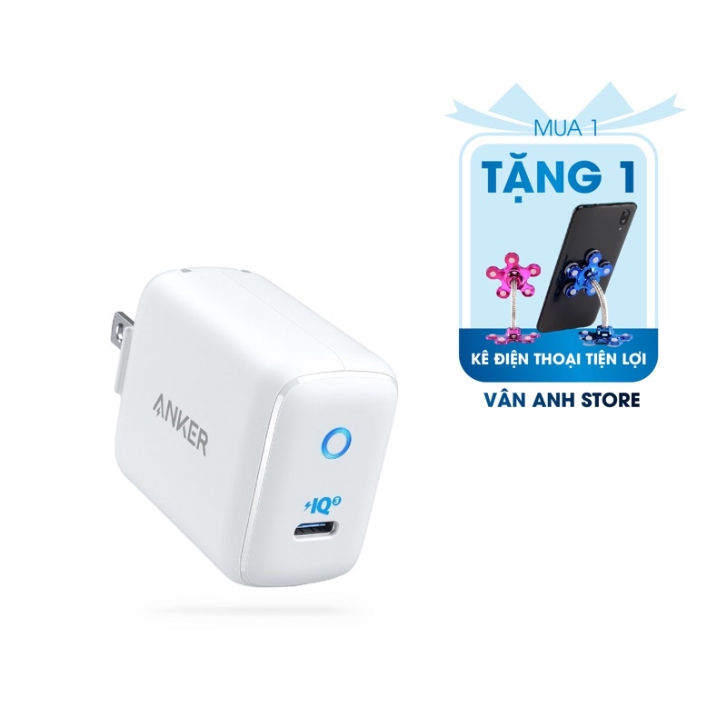 Sạc anker powerport iii mini 1 cổng piq 3.0 30w - a2615 - cốc sạc/ củ sạc anker sạc nhanh không nóng máy bảo vệ đt