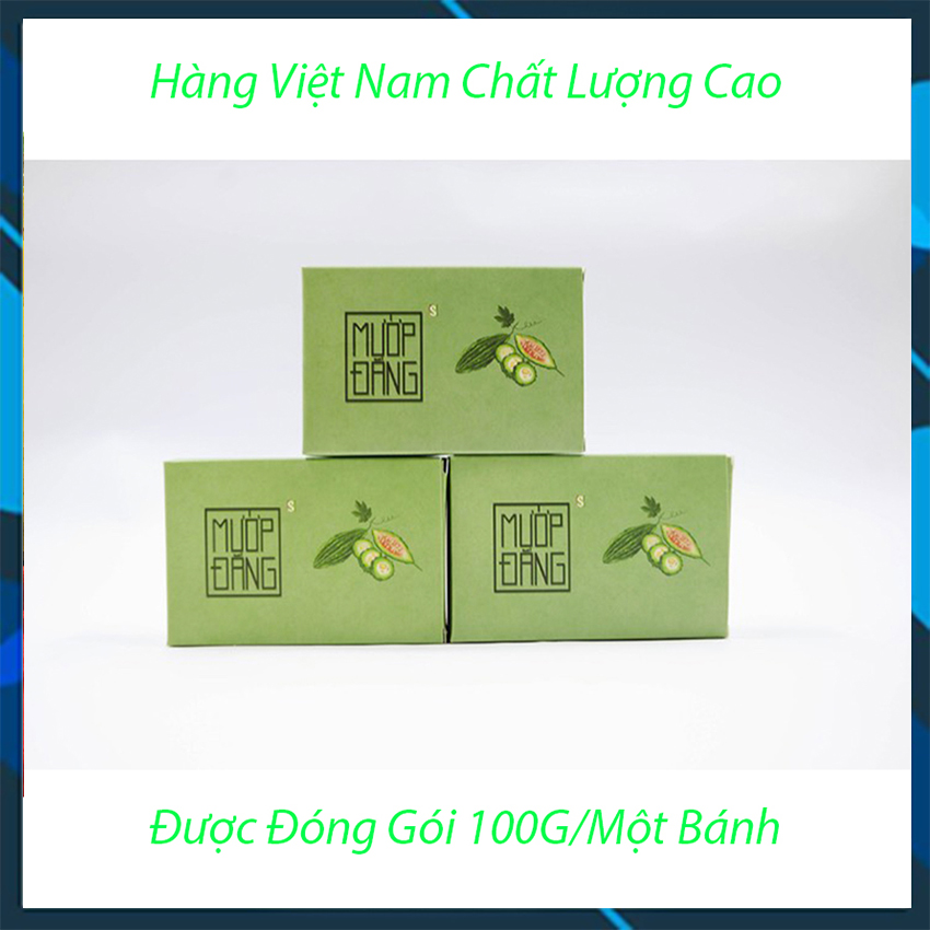 [Người Việt Dùng Hàng Việt] Xà Bông Tắm Mướp Đắng Mát Da, Hỗ Trợ Giảm Mụn, Giảm Viêm Nang Lông 100% Làm Từ Thiên Nhiên - Hàng Việt Nam
