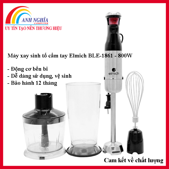 Máy xay sinh tố cầm tay elmich ble-1861 - 800w