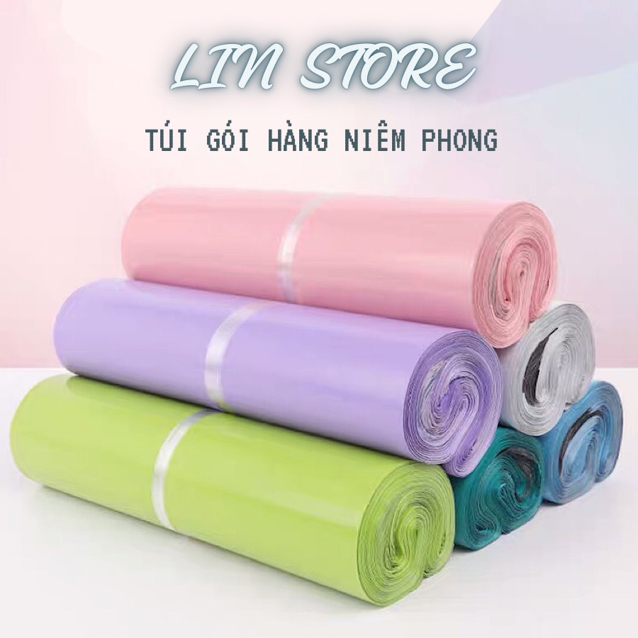 FULL SIZE - 1KG Túi Gói Hàng Niêm Phong Màu Pastel - Túi Đóng Hàng Niêm Phong Chất Lượng - Trơn Bóng