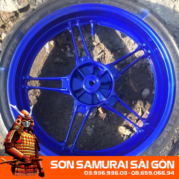 [HCM]Sơn SAMURAI Y3973* MÀU XANH GP chính hãng - Sơn phun xe máy KUROBUSHI/ SAMURAI SÀI GÒN