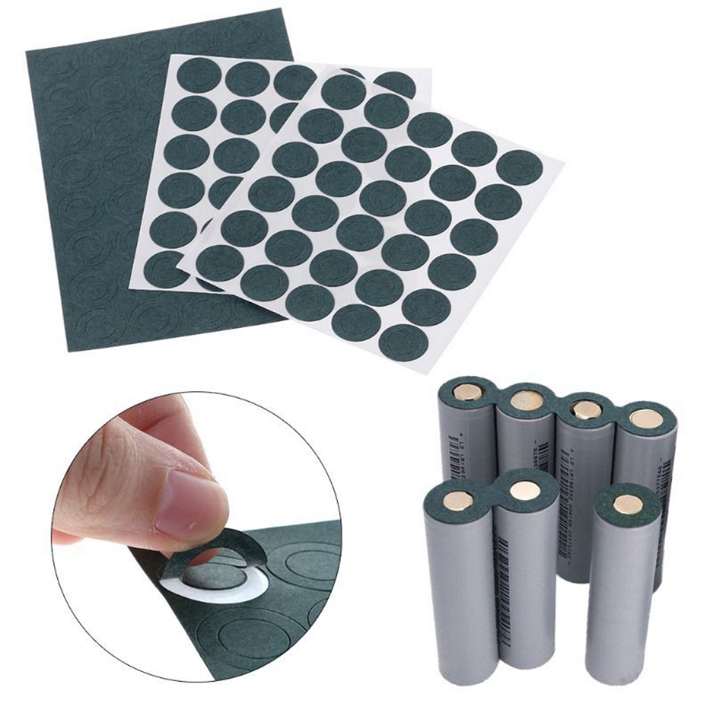 Miếng dán đầu pin 18650 cực dương, giấy dán bảo vệ pin cách điện, cách nhiệt