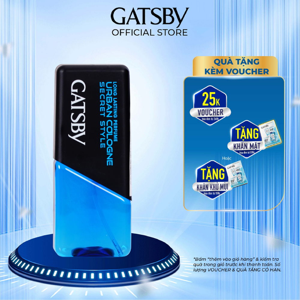 Nước hoa gatsby urban cologne secret style 60ml