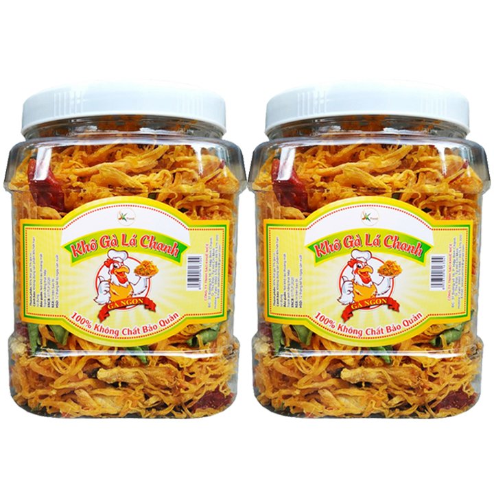 [HCM]KHÔ GÀ LÁ CHANH LOẠI 1 SK FOOD - 1KG (MÓN ĂN VẶT SIÊU HOT)