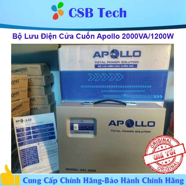Bộ lưu điện cửa cuốn apollo 2000va, apl2000