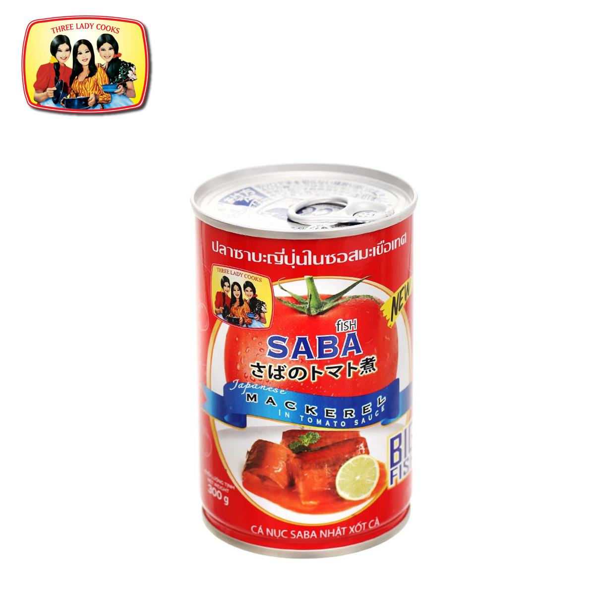 Cá nục saba nhật xốt cà 3 cô gái fish saba japanese mackerel in tomato sauce three lady cooks 300 gram