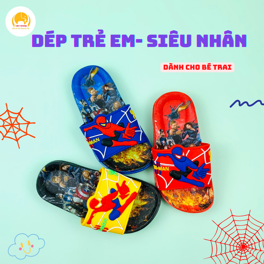 Dép nhựa trẻ em dành cho bé trai- Siêu Nhân