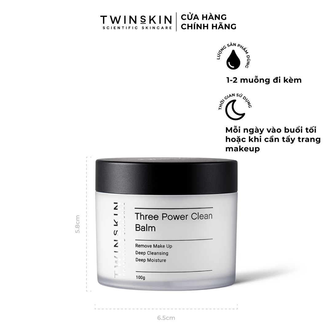 Sáp Tẩy Trang Làm Sạch Chuyên Sâu - Three Power Clean Balm