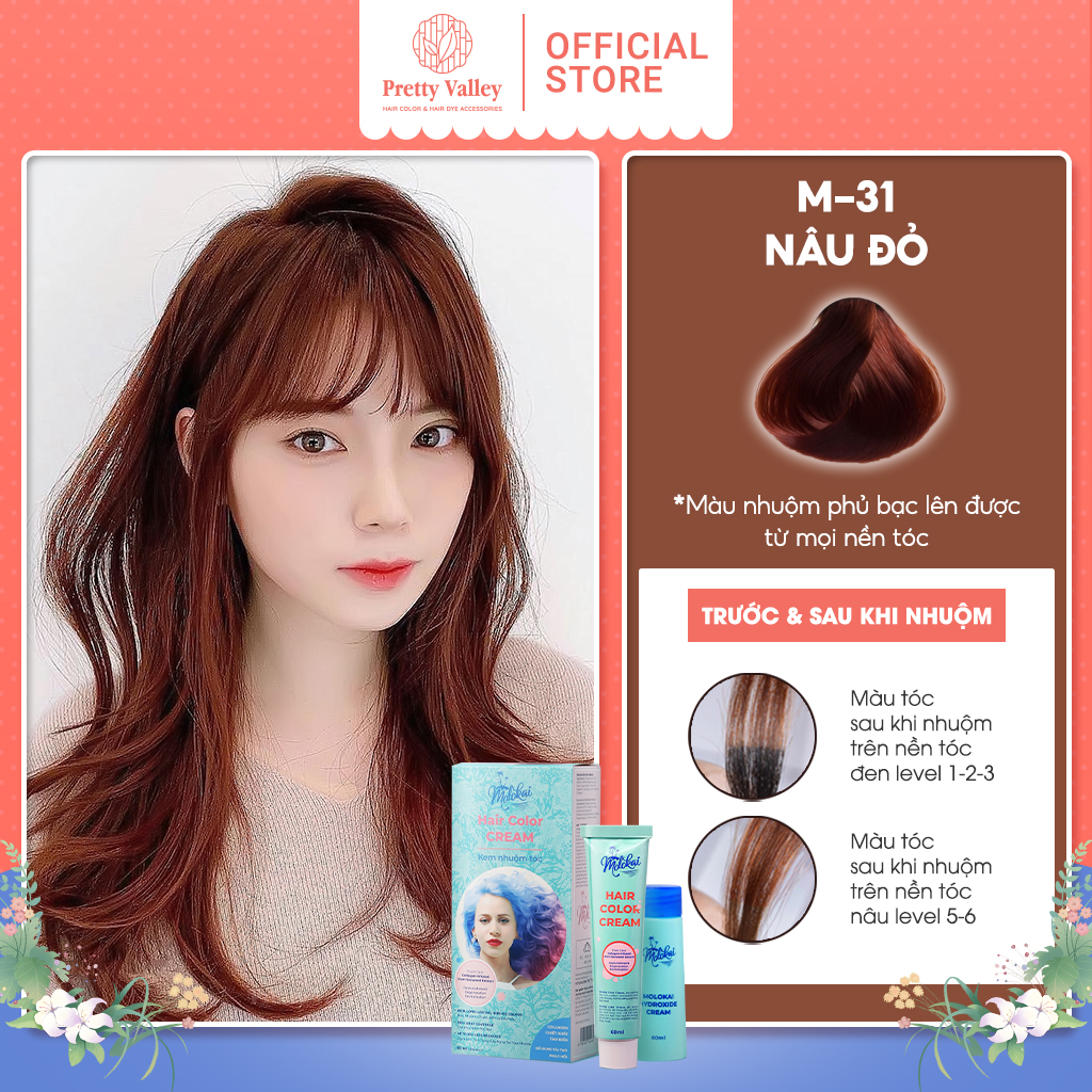 Molokai brown – một màu nhuộm trong mơ cho những ai yêu thích sự tự nhiên và trang nhã. Hãy xem hình ảnh để cảm nhận được vẻ đẹp của tóc được nhuộm bởi loại thuốc này.