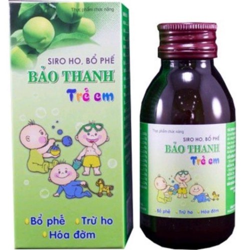 Siro ho bổ phế bảo thanh trẻ em 100ml - dùng được cho cả trẻ sơ sinh đến 16 tuổi giúp bổ phế trừ ho hóa đờm