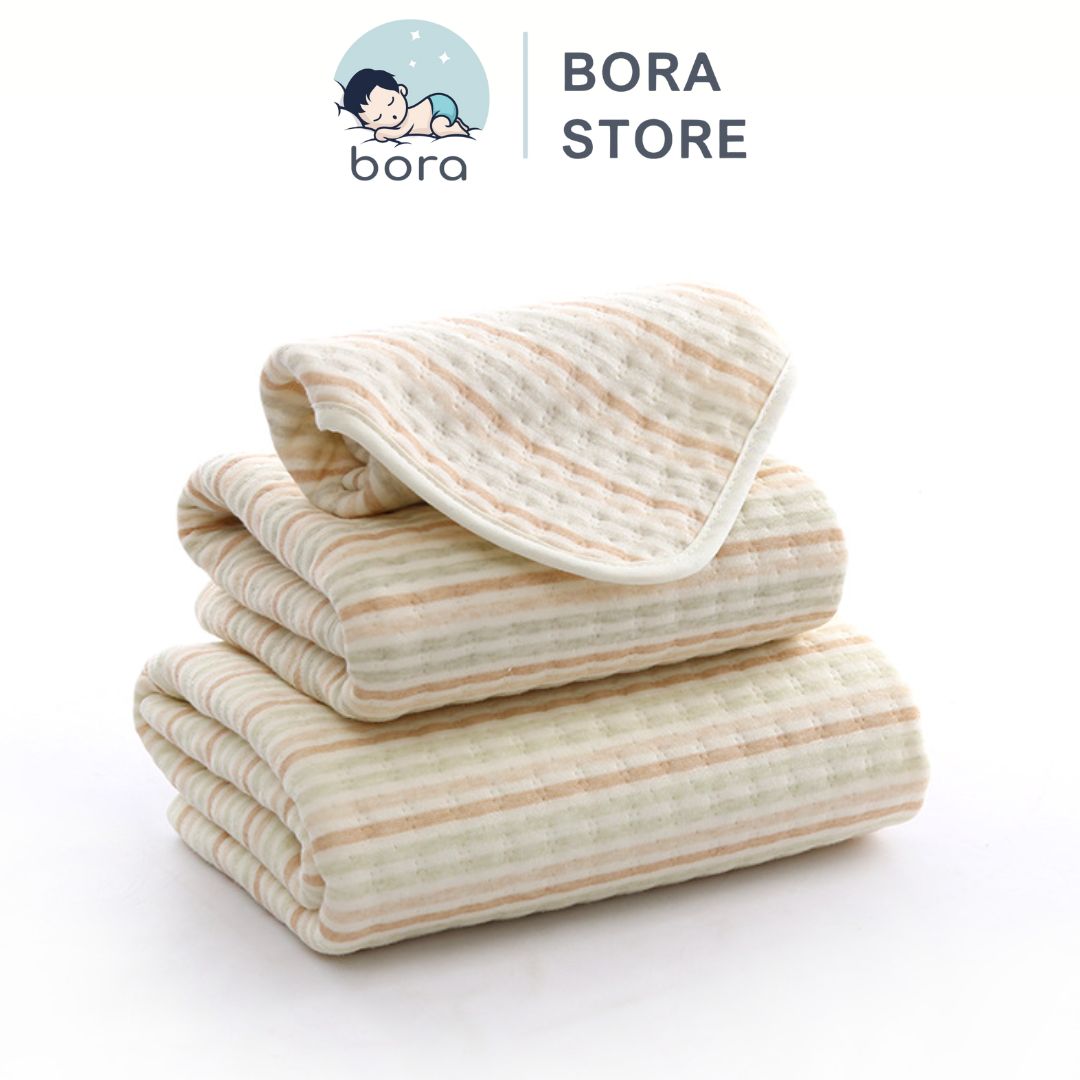 Tấm lót chống thấm cotton hữu cơ tự nhiên 4 lớp, thoáng khí