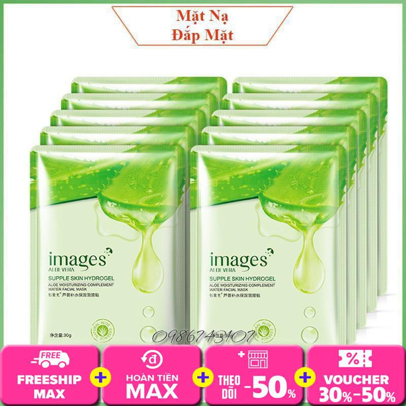 Mặt nạ nha đam lô hội Images Aloe Vera dưỡng ẩm kiềm dầu làm sạch sâu trắng sáng da