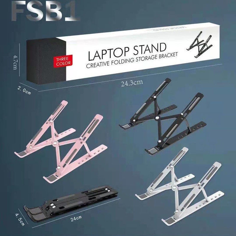 Giá Đỡ Laptop Mini Nhỏ Gọn Bỏ Túi, Đế Tản Nhiệt Laptop Stand 7 Mức Độ Gọn Nhẹ Siêu Rẻ Hayaku