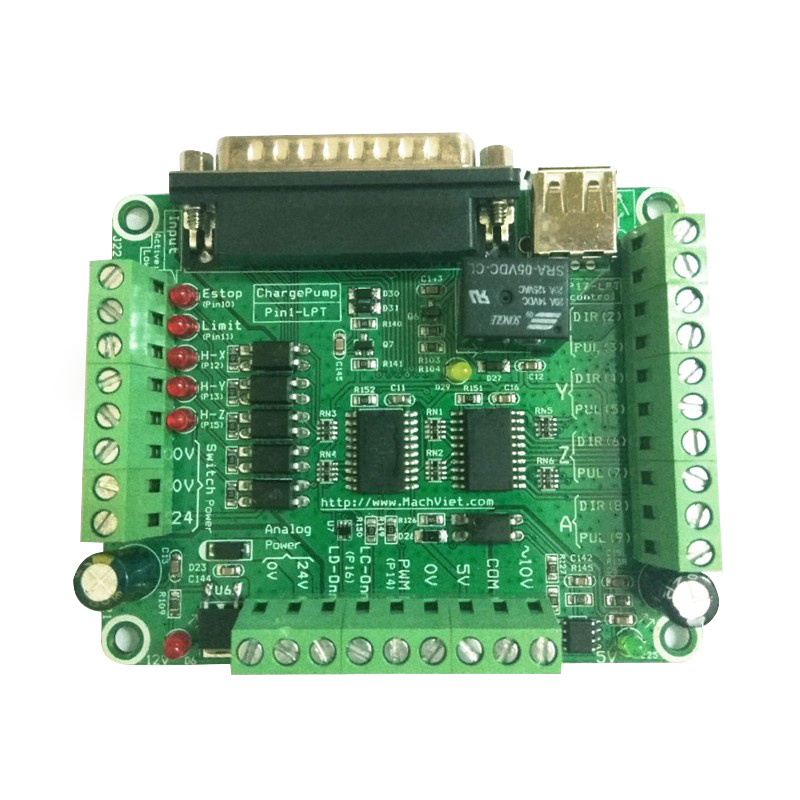 Mạch BOB Mach3 CNC V1.3.3 – Charge Pump, 3D Laser Engraving