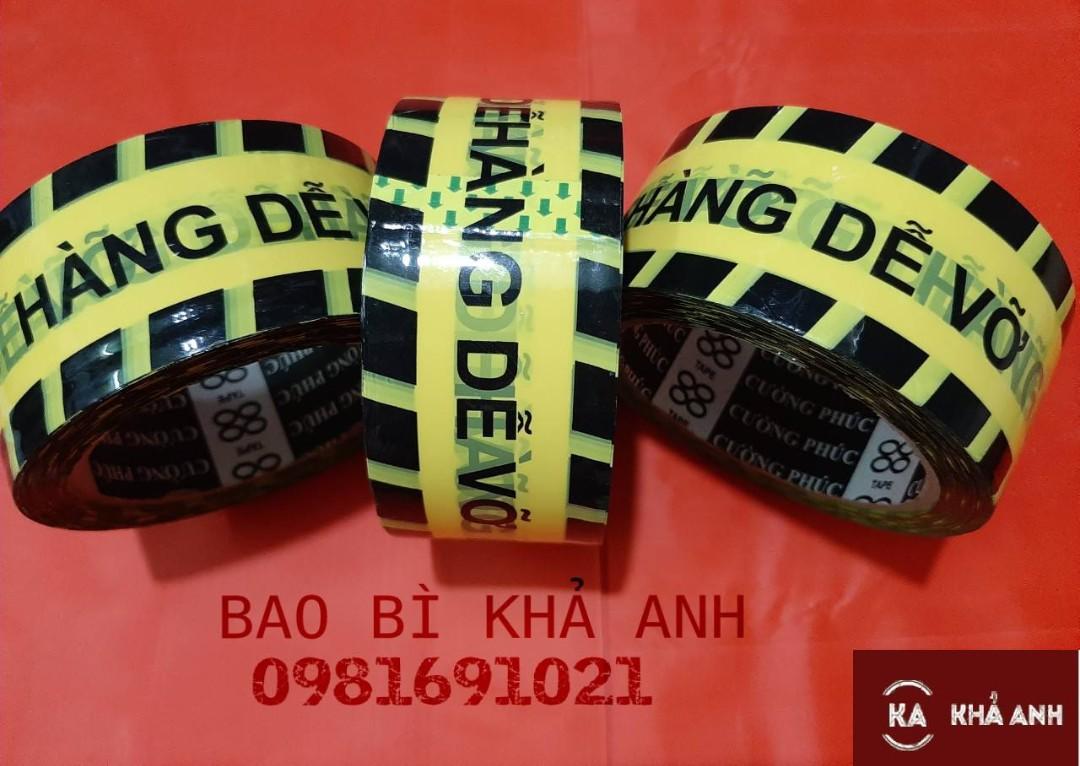 Băng keo in chữ " hàng dễ vỡ" hàng dính chắc chắn - 5f 1 cây 6 cuộn