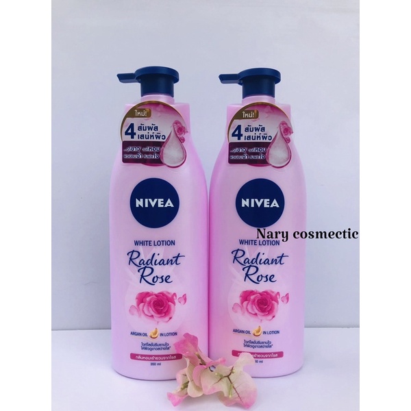 Nivea dưỡng thể trắng hồng rạng rỡ nivea white lotion radiant rose 350 ml thái lan chính hãng