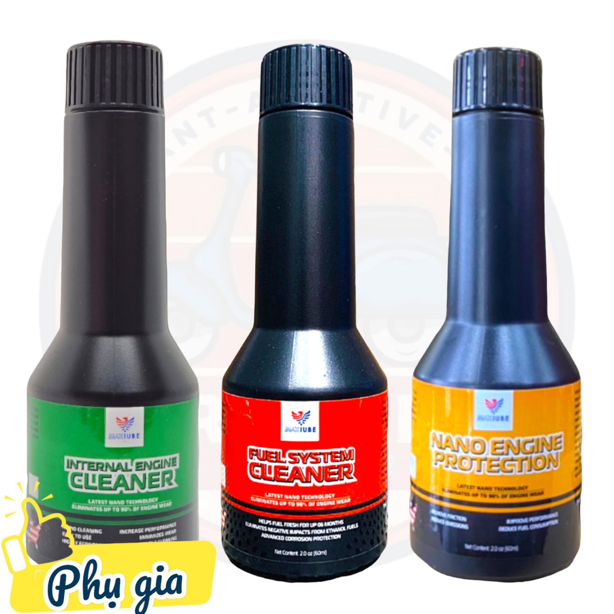 MAXLUBE súc động cơ, vệ sinh buồng đốt, Nano bảo vệ động cơ.