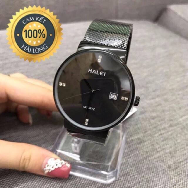 Đồng hồ nam halei hl168 v6 dây lưới đẳng cấp sang trọng