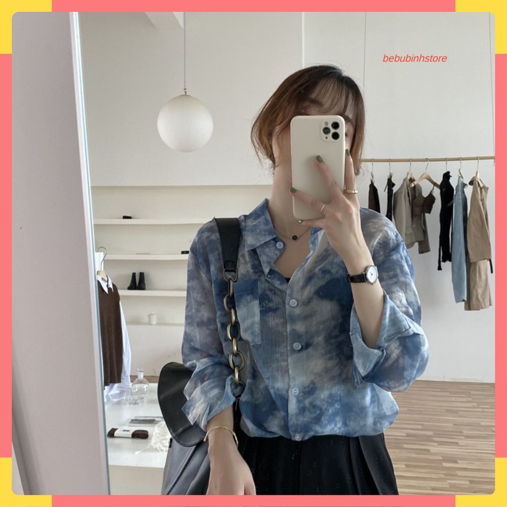 Áo Sơ Mi họa tiết unisex dáng rộng cá tính, siêu đẹp