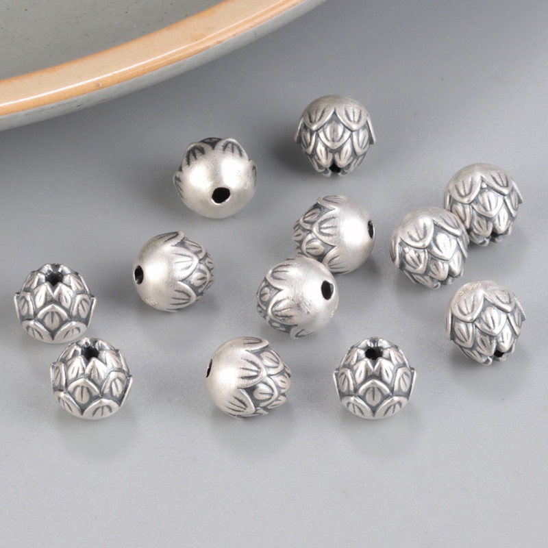 Charm bạc 3d - hoa sen - mh808