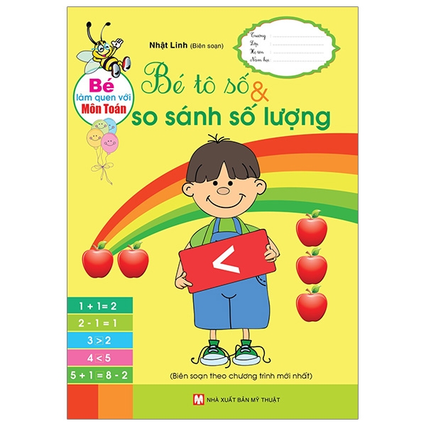 Fahasa - bé làm quen với môn toán - bé tô số và so sánh số lượng