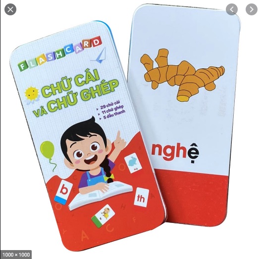 Thẻ Học Đánh Vần Chữ Cái và Chữ Ghép