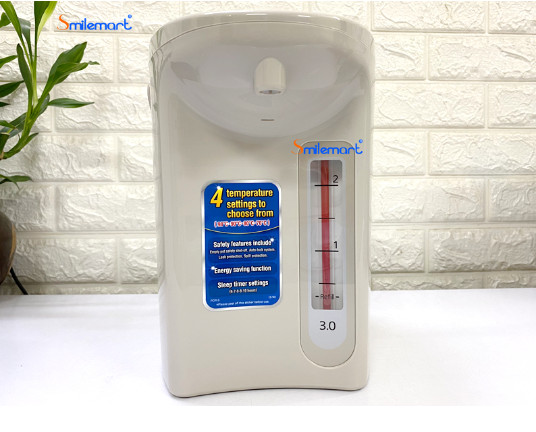 Bình thủy điện tiger pdr-s40w, 4 l, 4 mức nhiệt độ, hàng nhật