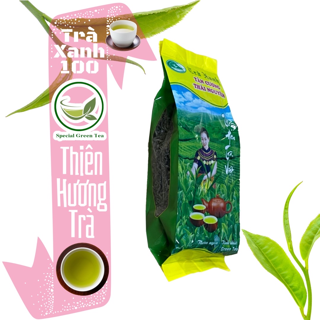 1 lạng chính hãng trà THIÊN HƯƠNG TRÀ bắc thái nguyên ướp trà lài 100g trà gói KHÔNG hút chân không nước xanh thơm ngon ướp lài