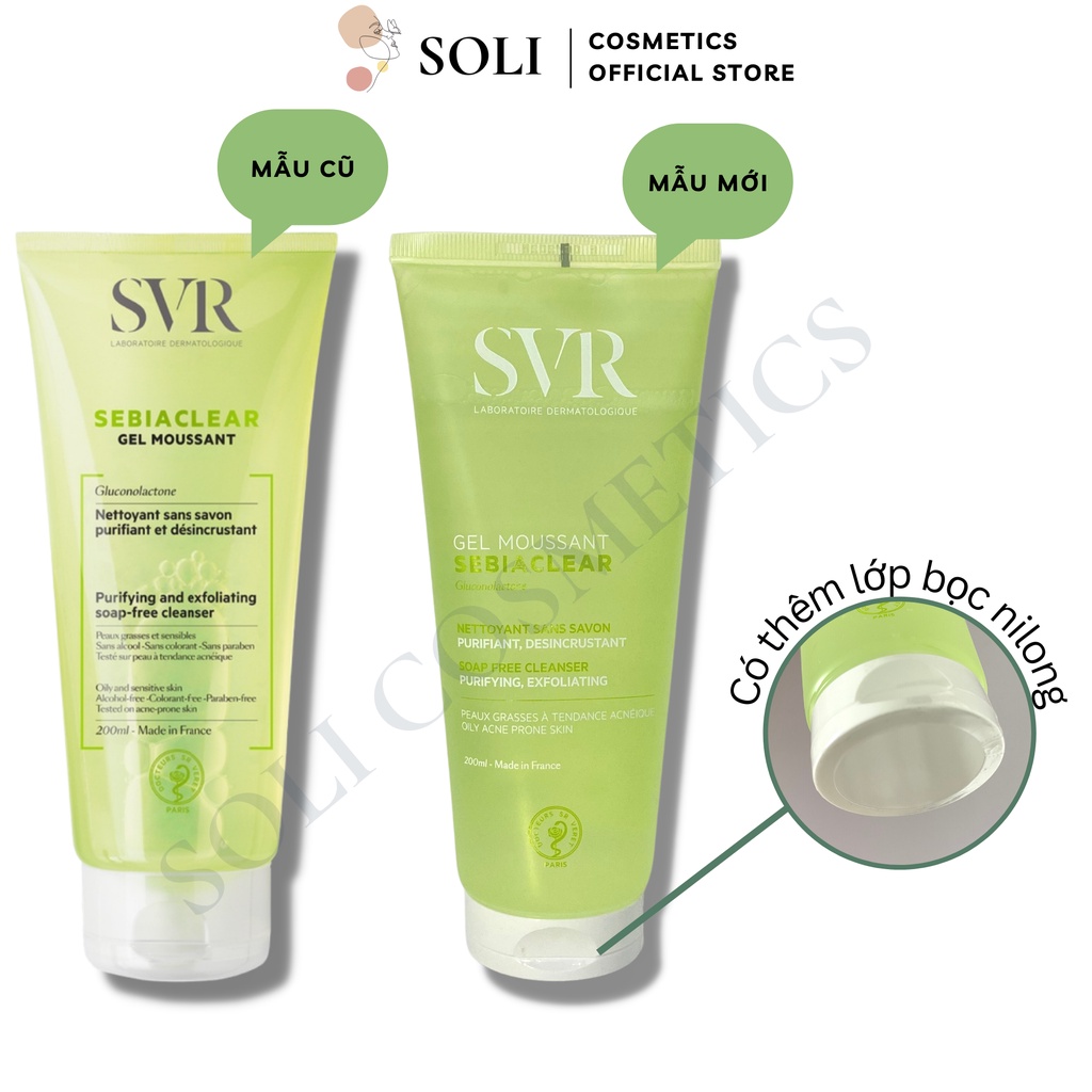 Sữa rửa mặt svr cho da dầu mụn 200ml