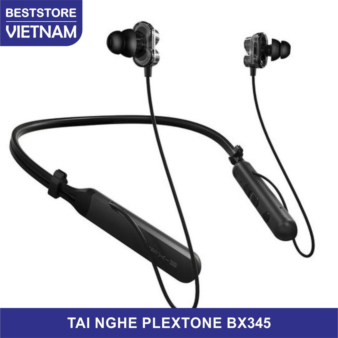 Tai nghe thể thao không dây plextone bx345 - dual dynamic driver - chống nước ipx5
