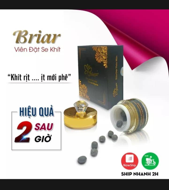 Viên Đặt Se Khít Vùng Kín Briar PK, Giúp Tăng Độ Ẩm, Hết Khô, Hết Ngứa, Tăng Cảm Xúc Khi Yêu, Briar Se Khít