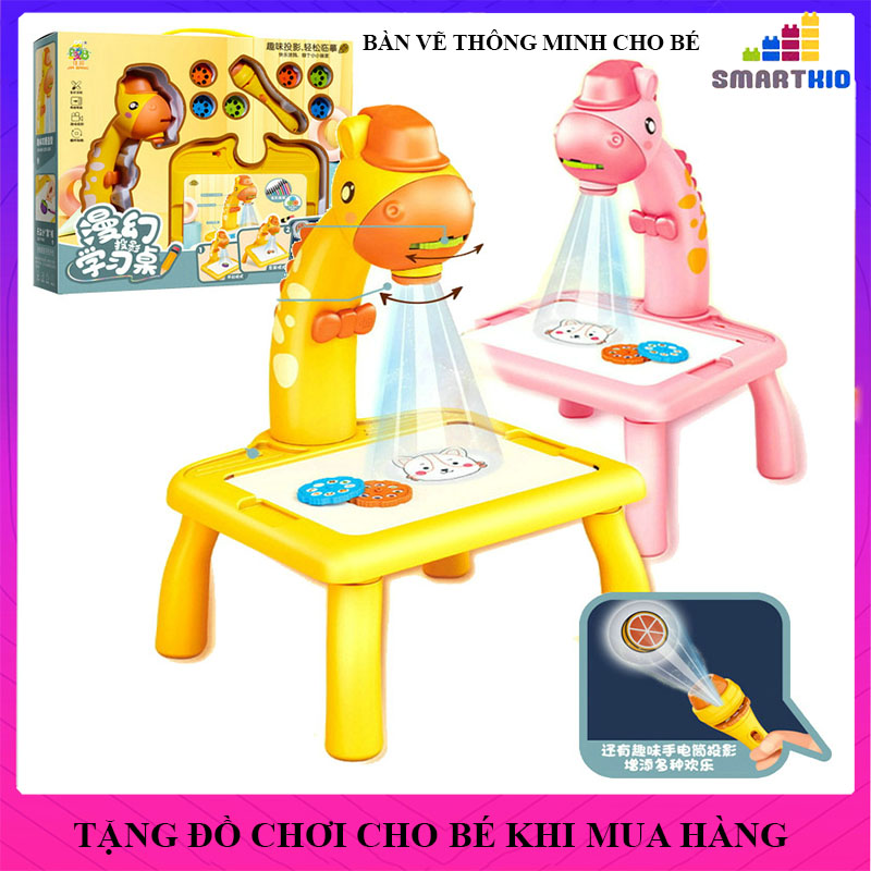 Bàn Vẽ Thông Minh Cho Bé Thêm Đèn Pin Chiếu Hình Thêm Thú Vị, Bàn Vẽ Có Đèn Chiếu Sáng, Đồ Chơi Trẻ Em Cho Bé