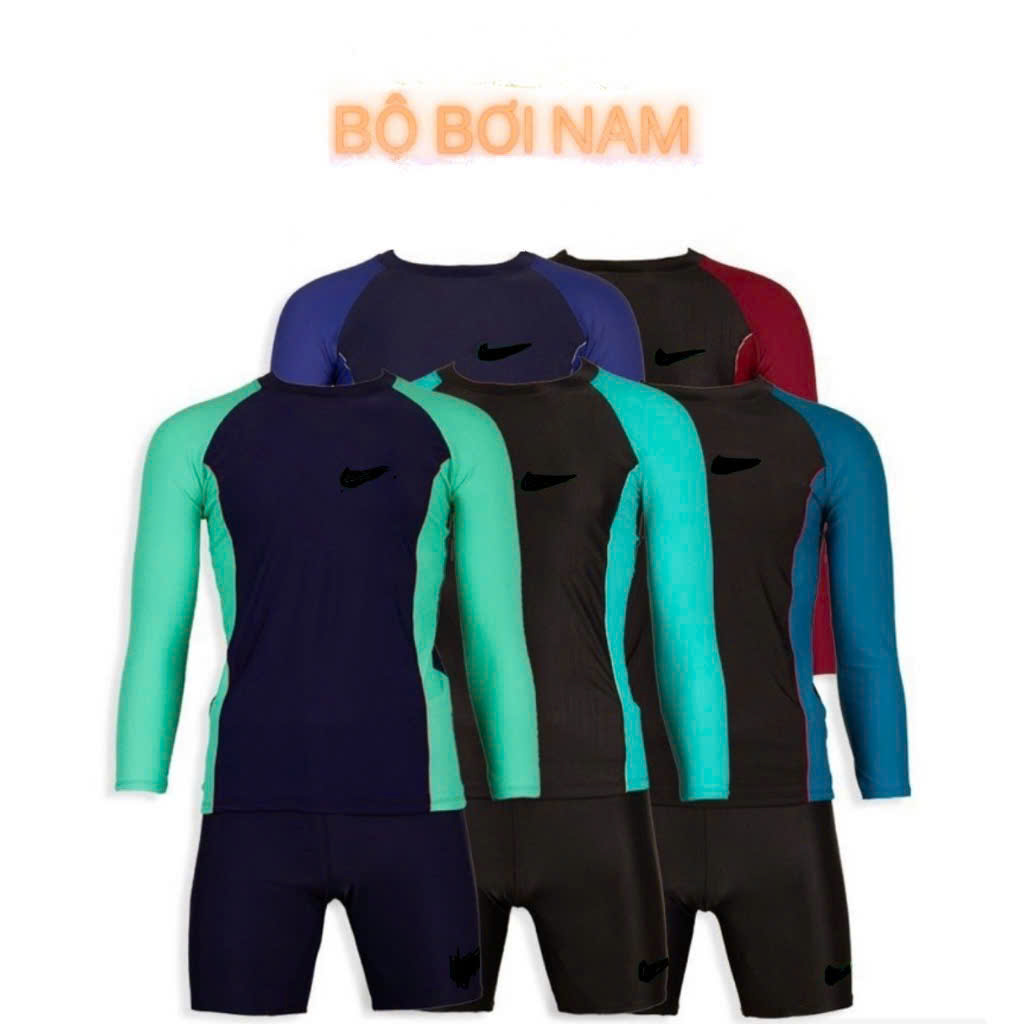 BỘ ĐỒ BƠI NAM VẢI THUN 4 CHIỀU CHO TRẺ EM VÀ NGƯỜI LỚN (Từ 25kg cho đến 85kg)