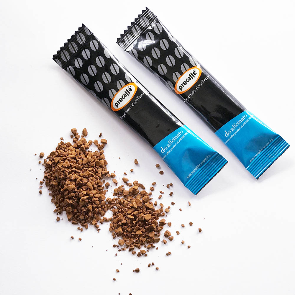 Cà phê đen hòa tan Decaf, Cafe sấy lạnh đã tách caffeine (set 20 gói)
