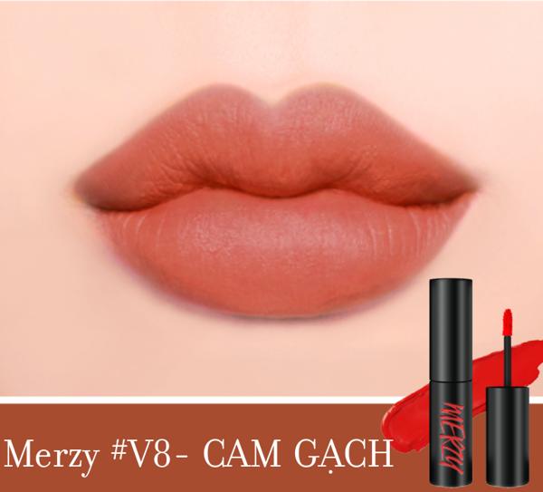 [HCM]Son Kem Lì Merzy Another Me The First Velvet Tint #V8 - Cam Gạch