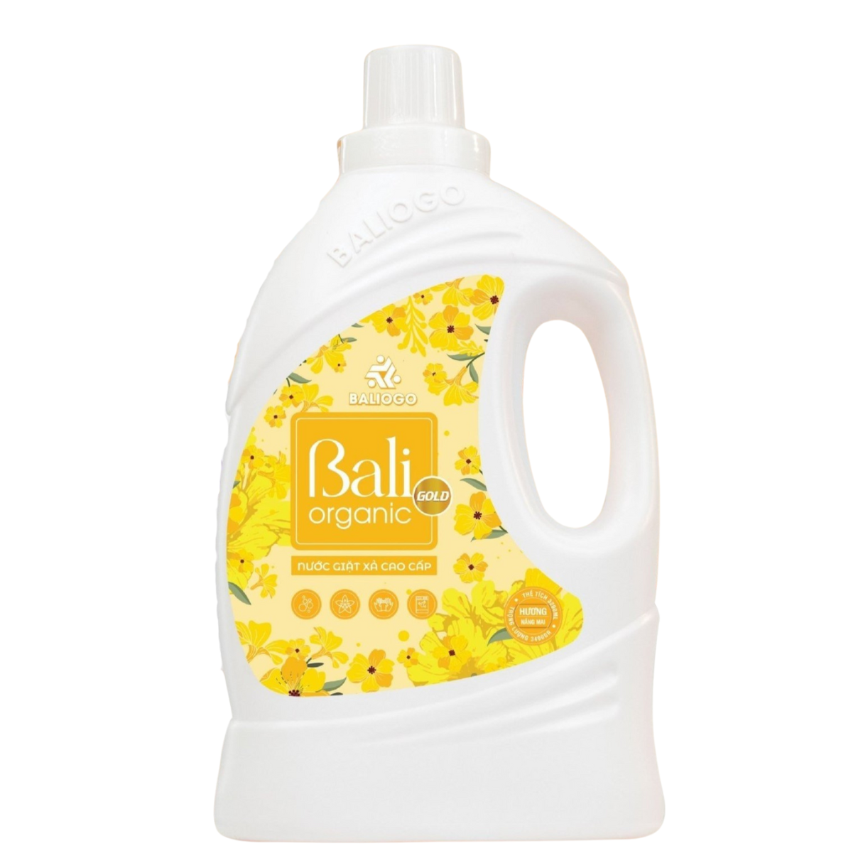 Bali Gold Organic Laundry Detergent 3.2 Liter (Combo of 2 Cans) Mild, Concentrated Fragrance, Long-Lasting Scent - 7
