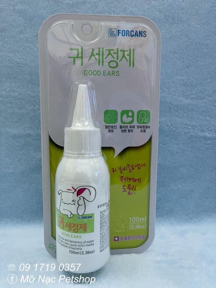 Dung dịch rửa tai cho chó mèo - forcans