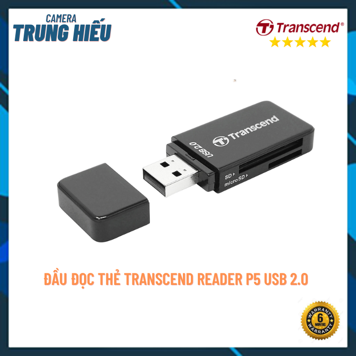 Đầu đọc thẻ Transcend Reader P5 USB 2.0