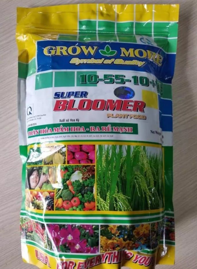 [HCM]Phân Bón Lá Npk Cao Cấp Grow More 10-55-10 1Kg Phân Hóa Mầm Hoa Ra Rễ Mạnh Phan Bon La My