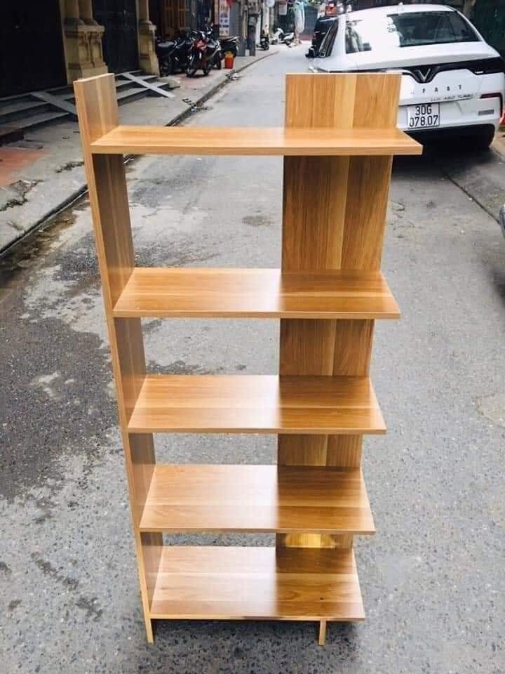 Kệ Sách Gỗ 5 Tầng - Kệ gỗ góc tường - Gỗ MDF