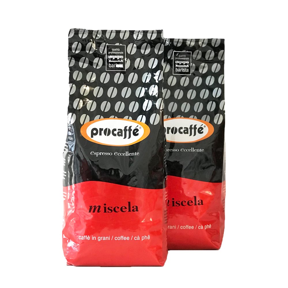 Cà phê nguyên chất Procaffe Miscela cà phê bột/hạt pha máy Túi 1KG