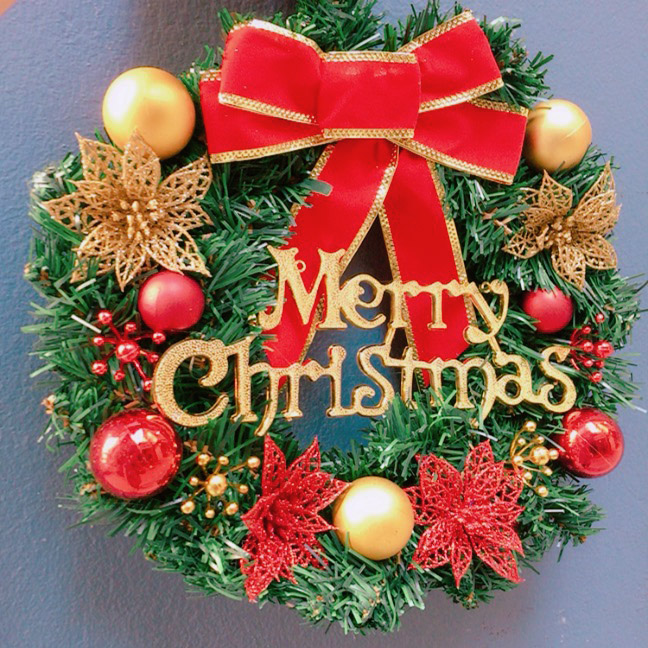 Vòng nguyệt quế chuông noel 2019