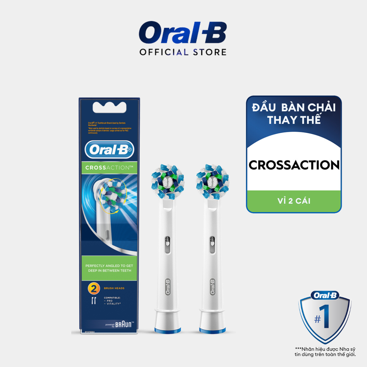 Đầu Bàn Chải Điện Oral-B CrossAction