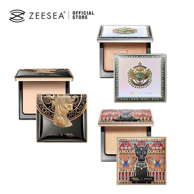 Phấn phủ trang điểm ZEESEA kiềm dầu chống thấm nước phong cách Anh Quốc 8g (nhiều màu)