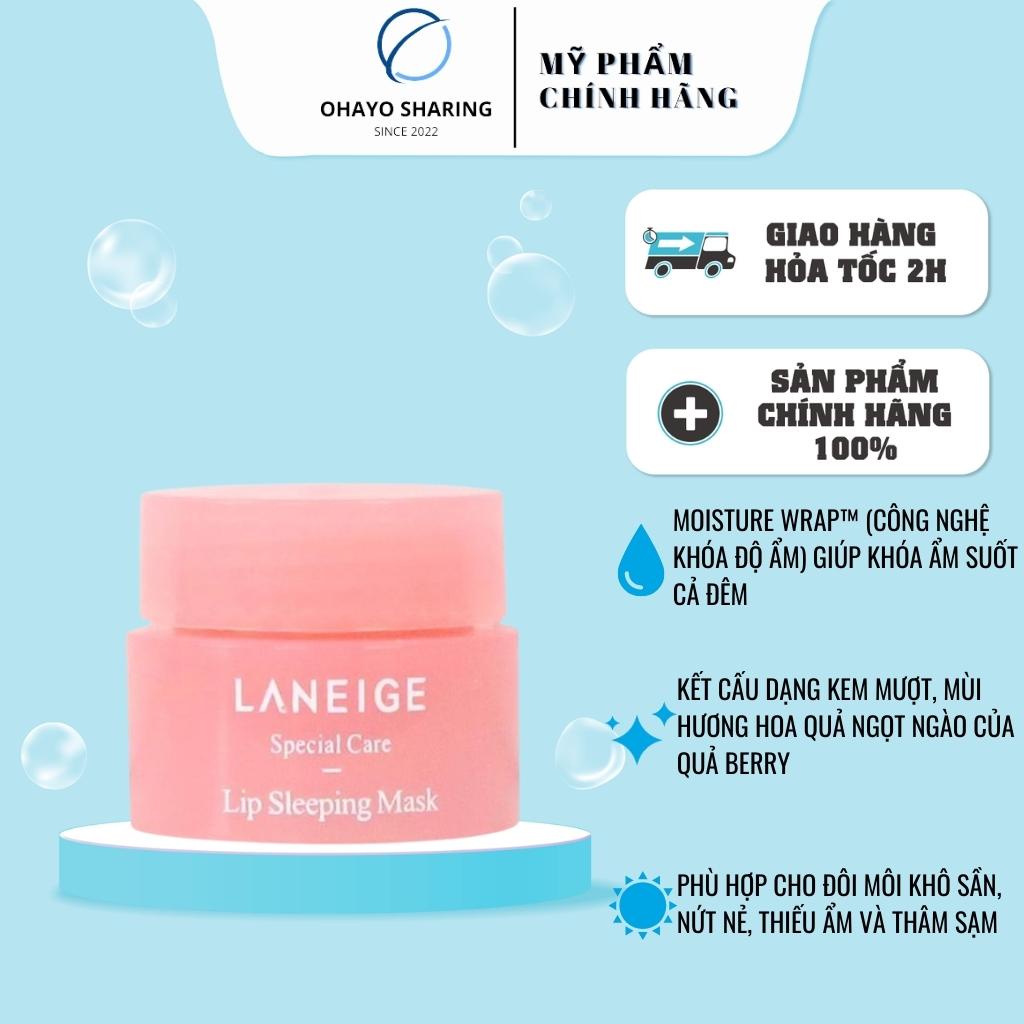 Mặt nạ ngủ cho môi laneige 3gr