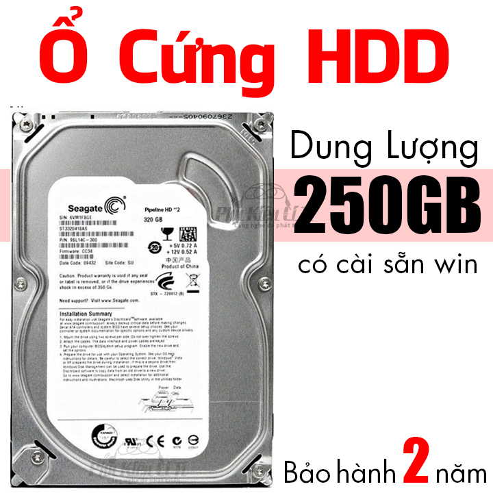 Ổ cứng HDD máy tính bàn Seagate 250GB Bảo Hành 2 Năm