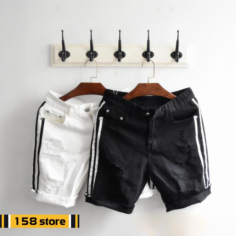 [HCM]Quần Short ngắn bò ngố Nam 2 sọc có size 34 | 158 Store